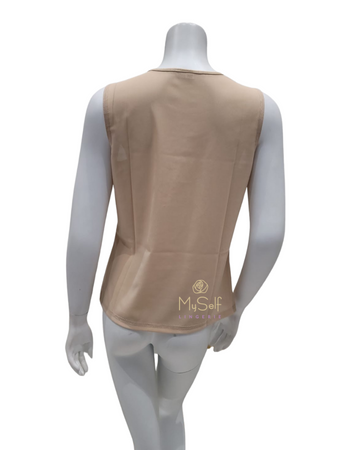 OK Basics S5316 Nude Mesh Camisole myselflingerie.com